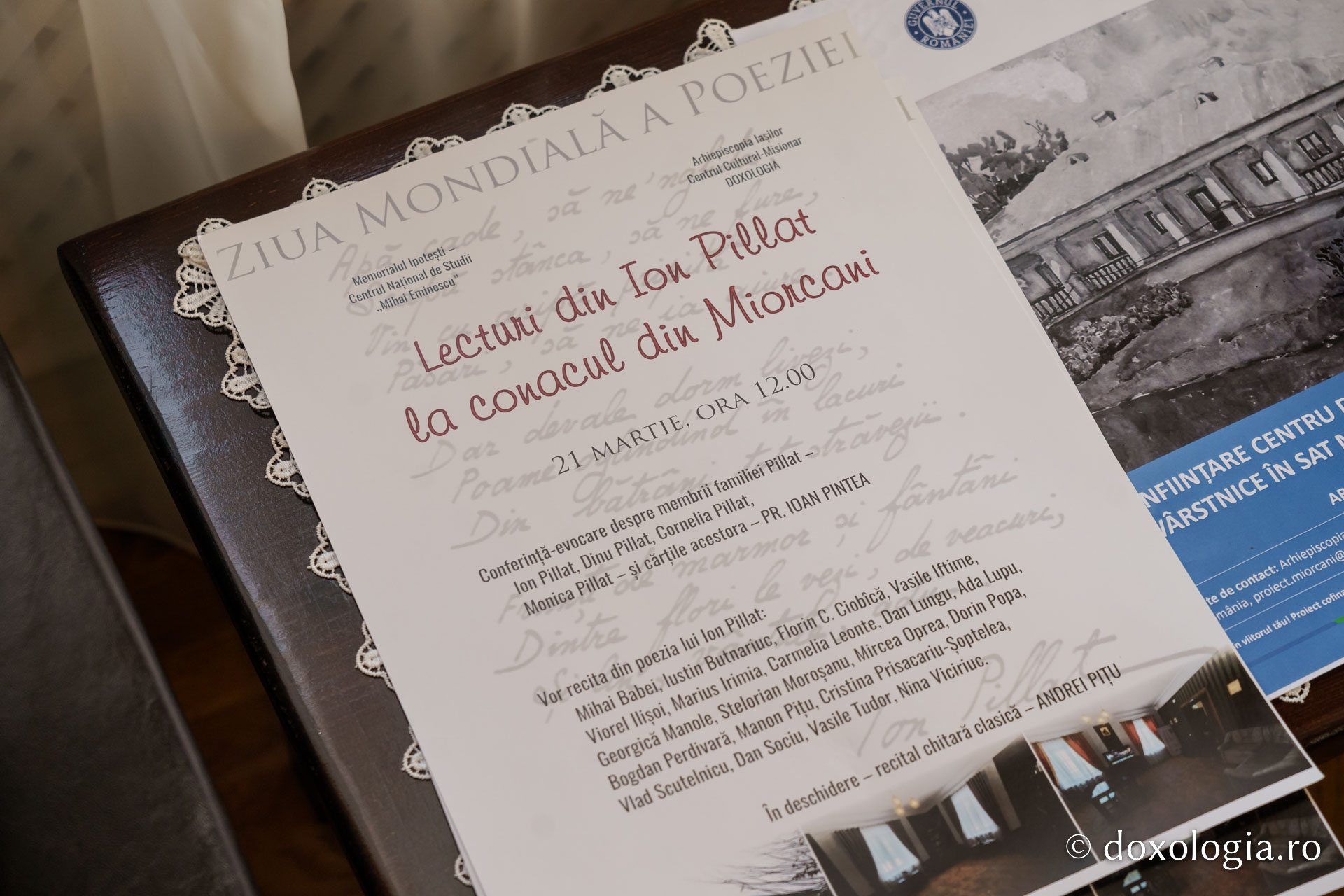 Ziua Mondială a Poeziei, sărbătorită la conacul lui Ion Pillat din Miorcani: 20 de scriitori și oameni de cultură au recitat din creația poetului