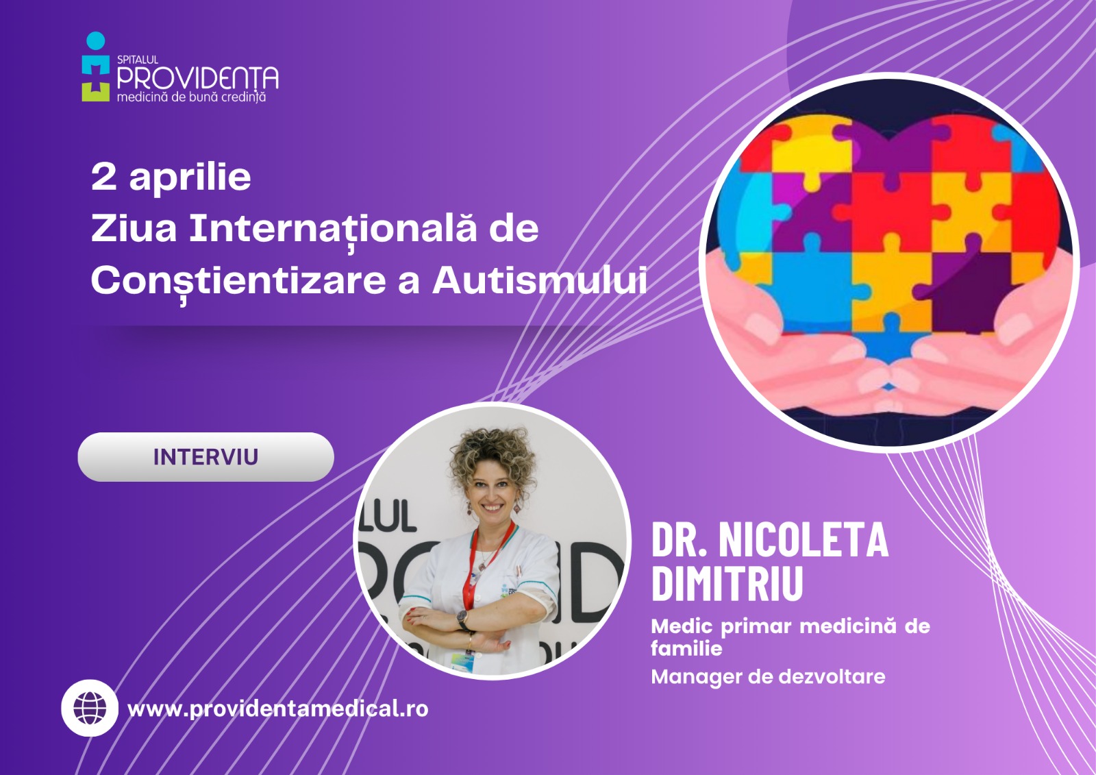 2 aprilie – Ziua Internațională de conștientizare a Autismului
