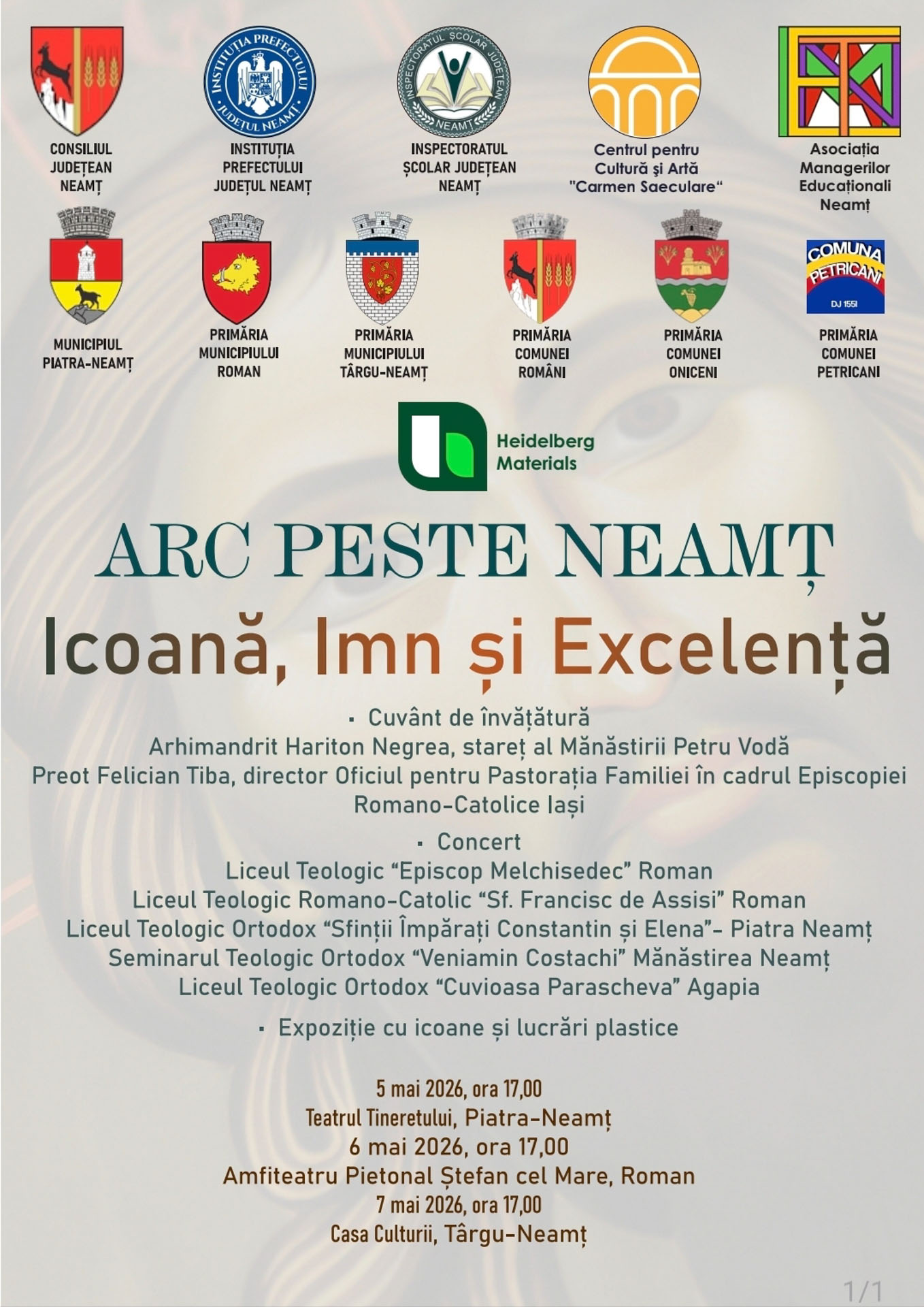 „Arc peste Neamț” – elevii Seminarului „Veniamin Costachi”, implicați într-un proiect dedicat patrimoniului