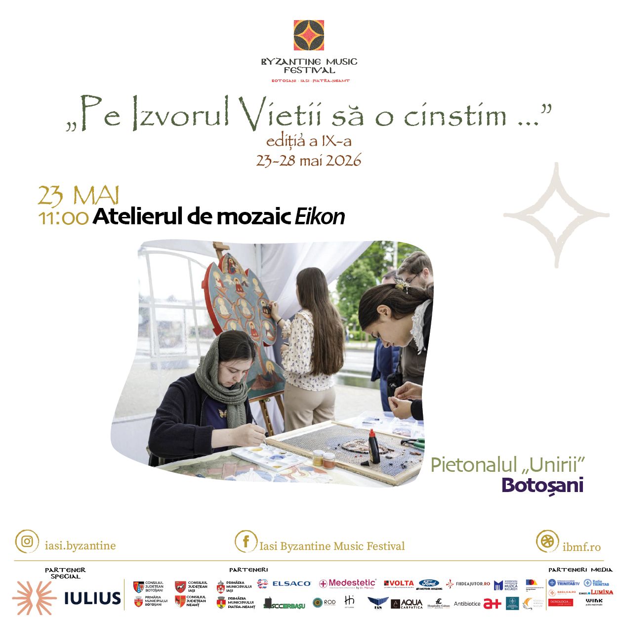 Evenimente care vor avea loc în Arhiepiscopia Iaşilor, în perioada 24-30 mai 2026