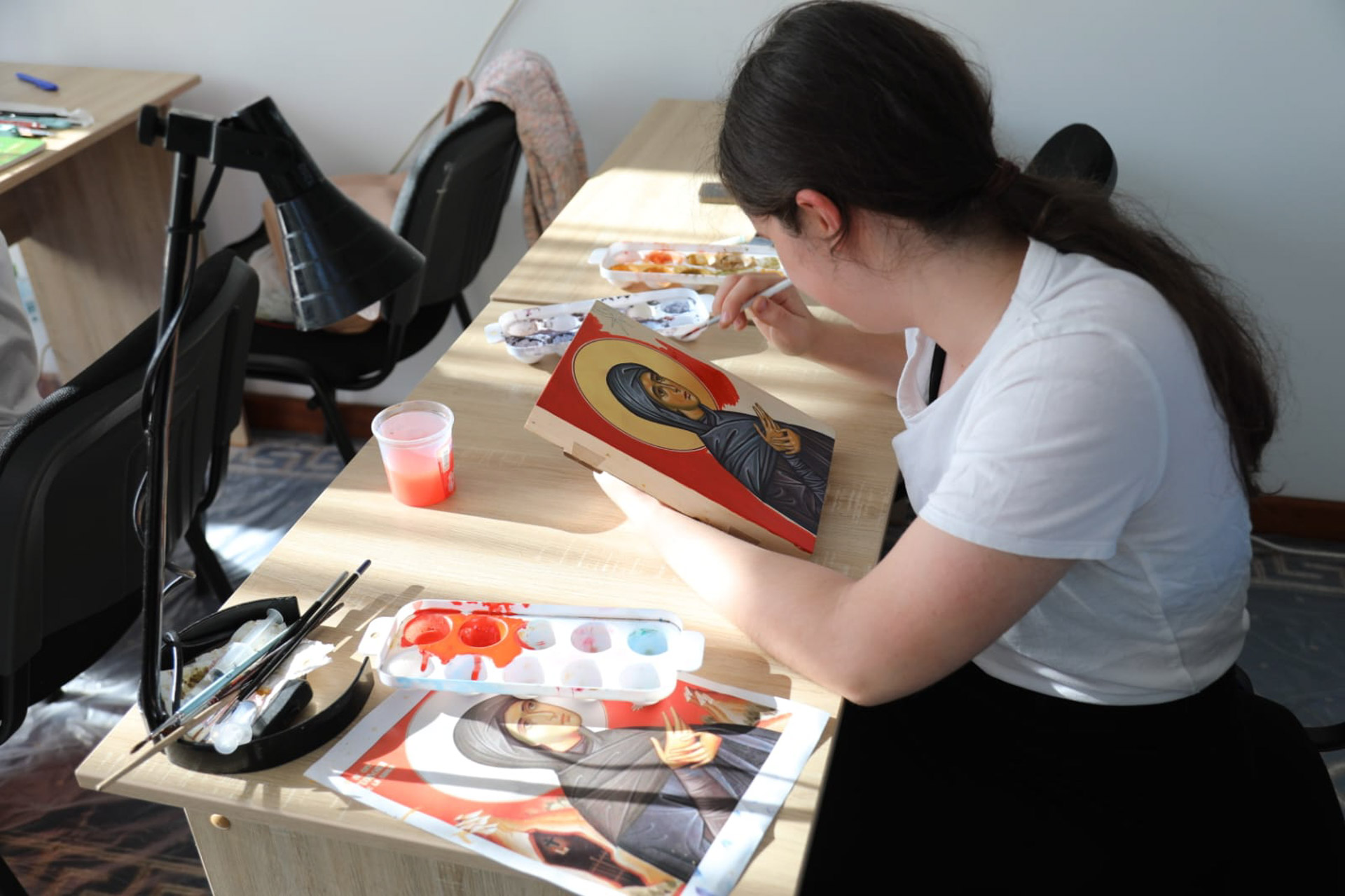 Tabără de pictură bizantină la Mănăstirea Sihăstria