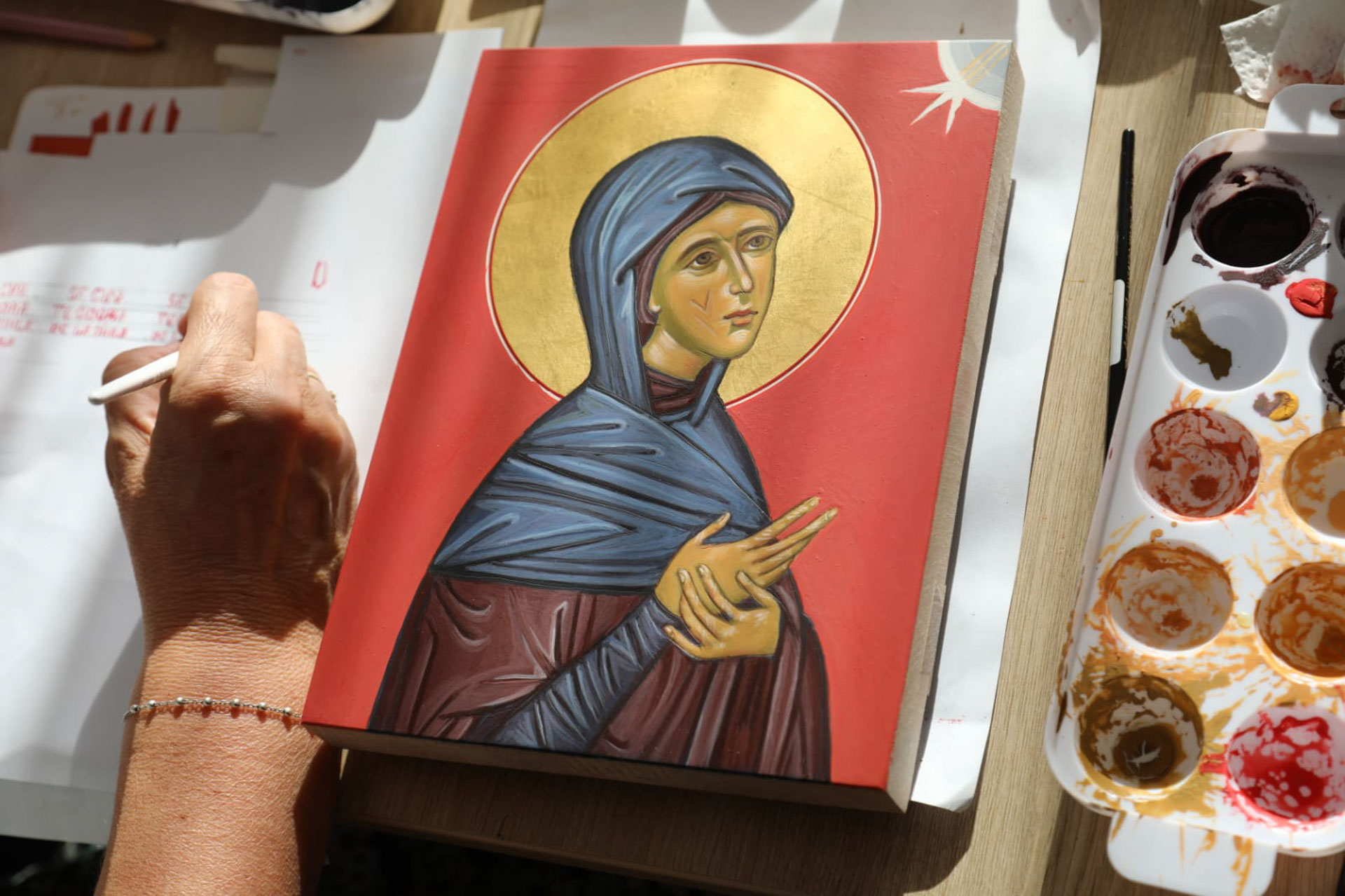 Tabără de pictură bizantină la Mănăstirea Sihăstria