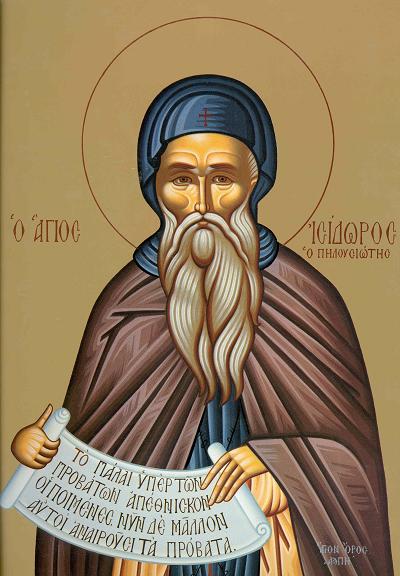 Sfântul Cuvios Isidor Pelusiotul