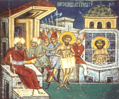 Patimile Sfântului Ioan cel Nou - Aruncarea în temniță