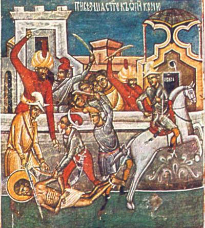 Patimile Sfântului Ioan cel Nou - Sfârșitul mucenicesc