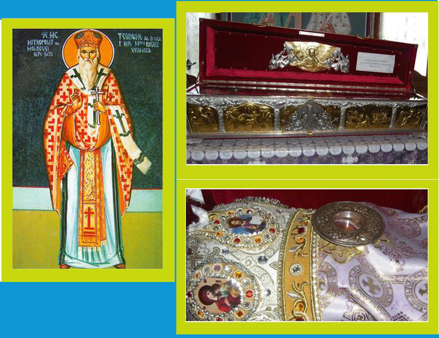 Moaștele Sfântului Ierarh Mucenic Teodosie de la Mănăstirea Brazi