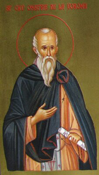 Sfântul Cuvios Onufrie de la Vorona