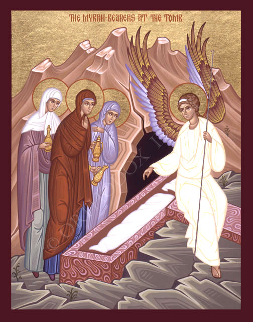Îngerul vestind Învierea Mântuitorului femeilor mironosițe