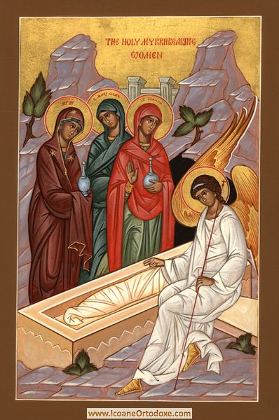 Îngerul vestind Învierea Mântuitorului femeilor mironosițe