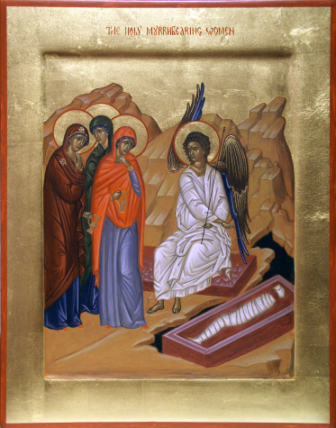 Îngerul vestind Învierea Mântuitorului femeilor mironosițe