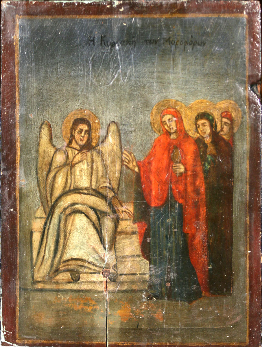 Îngerul vestind Învierea Mântuitorului femeilor mironosițe