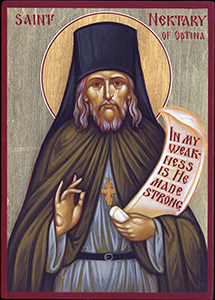 Icoana sfântului Nectarie de la Optina