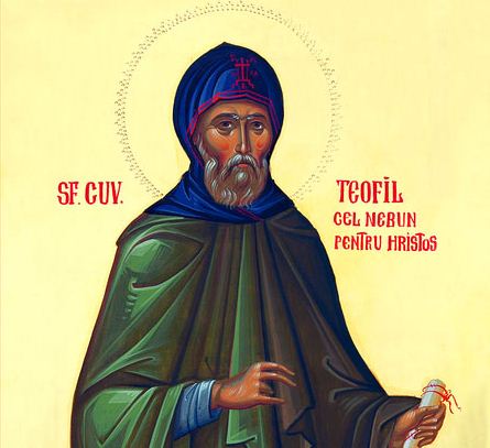 Sfântul Cuvios Teofil cel Nebun pentru Hristos