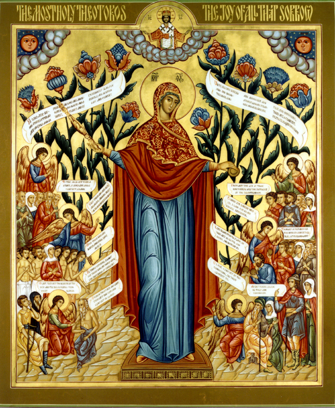 Icoana Maicii Domnului „Bucuria tuturor celor necăjiți”