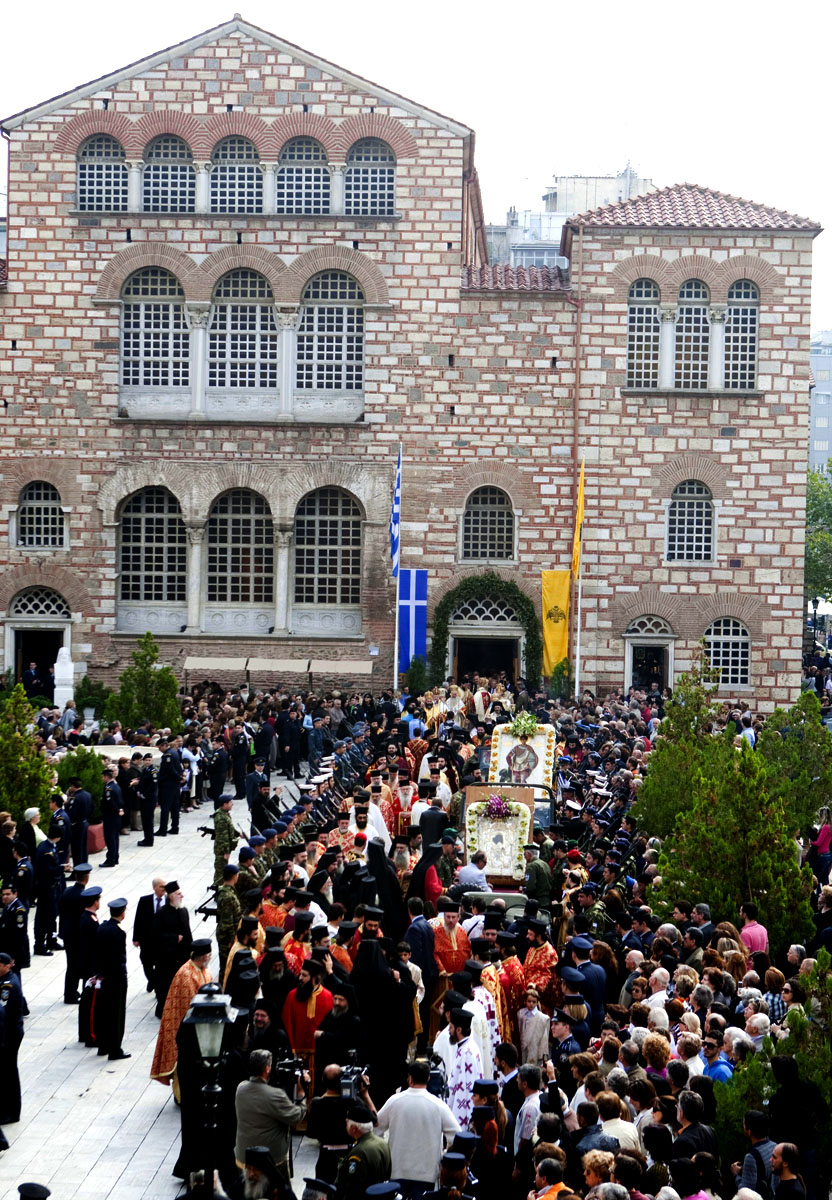 Procesiune Sfântul Mucenic Dimitrie Izvorâtorul de Mir - Tesalonic 2012