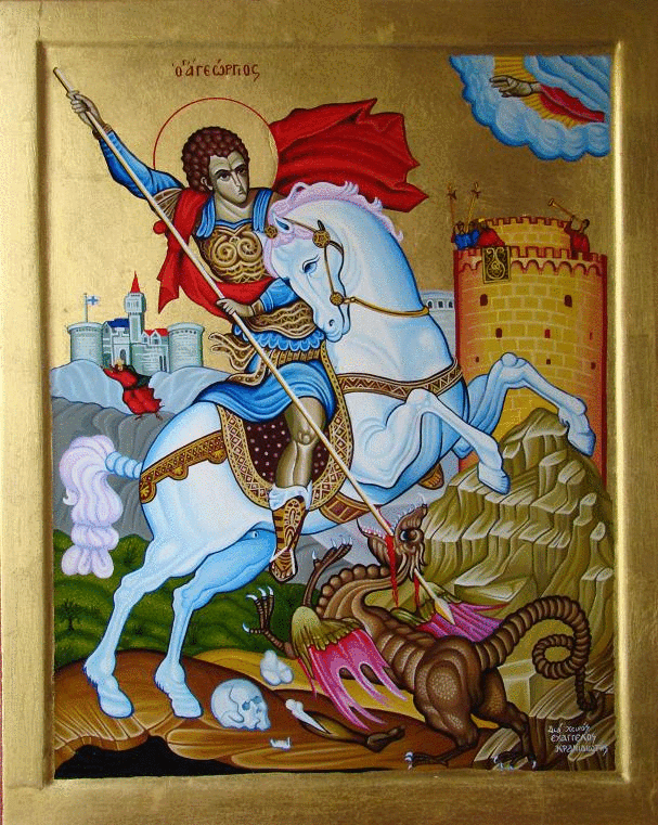 Sfântul Mare Mucenic Gheorghe, Purtătorul de biruință