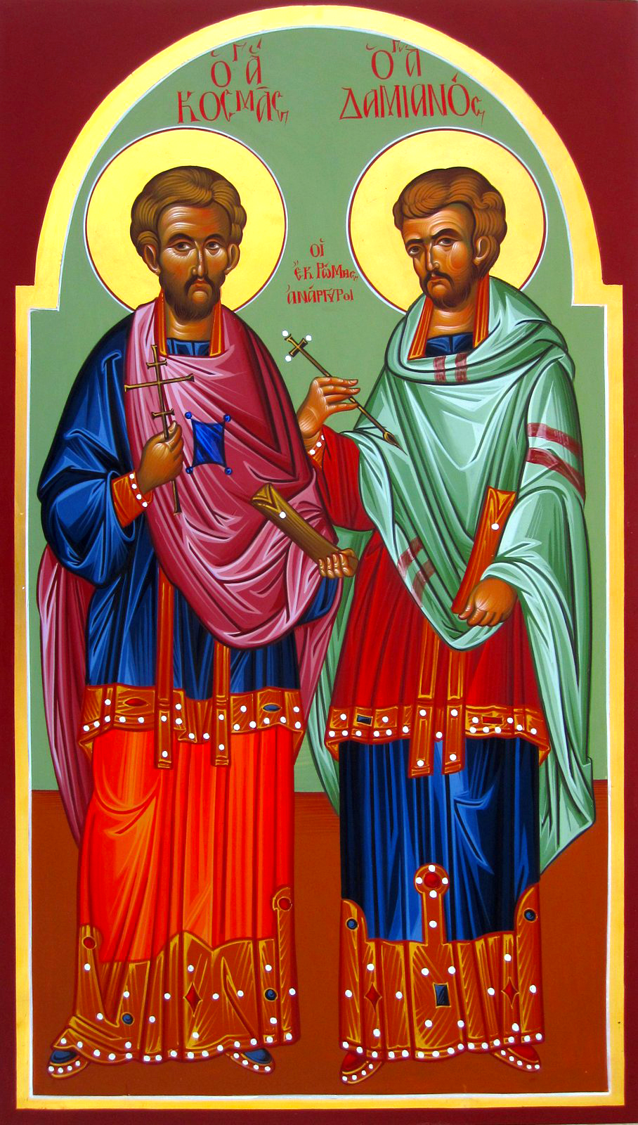 Sfinții Doctori fără de arginți Cosma și Damian