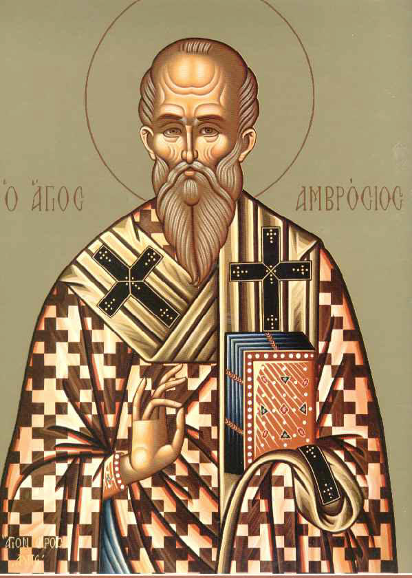 Sfântul Ierarh Ambrozie, Episcopul Mediolanului