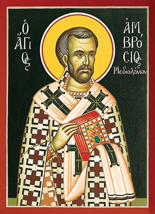 Sfântul Ierarh Ambrozie, Episcopul Mediolanului