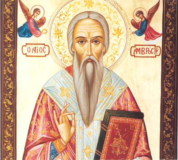 Sfântul Ierarh Ambrozie, Episcopul Mediolanului