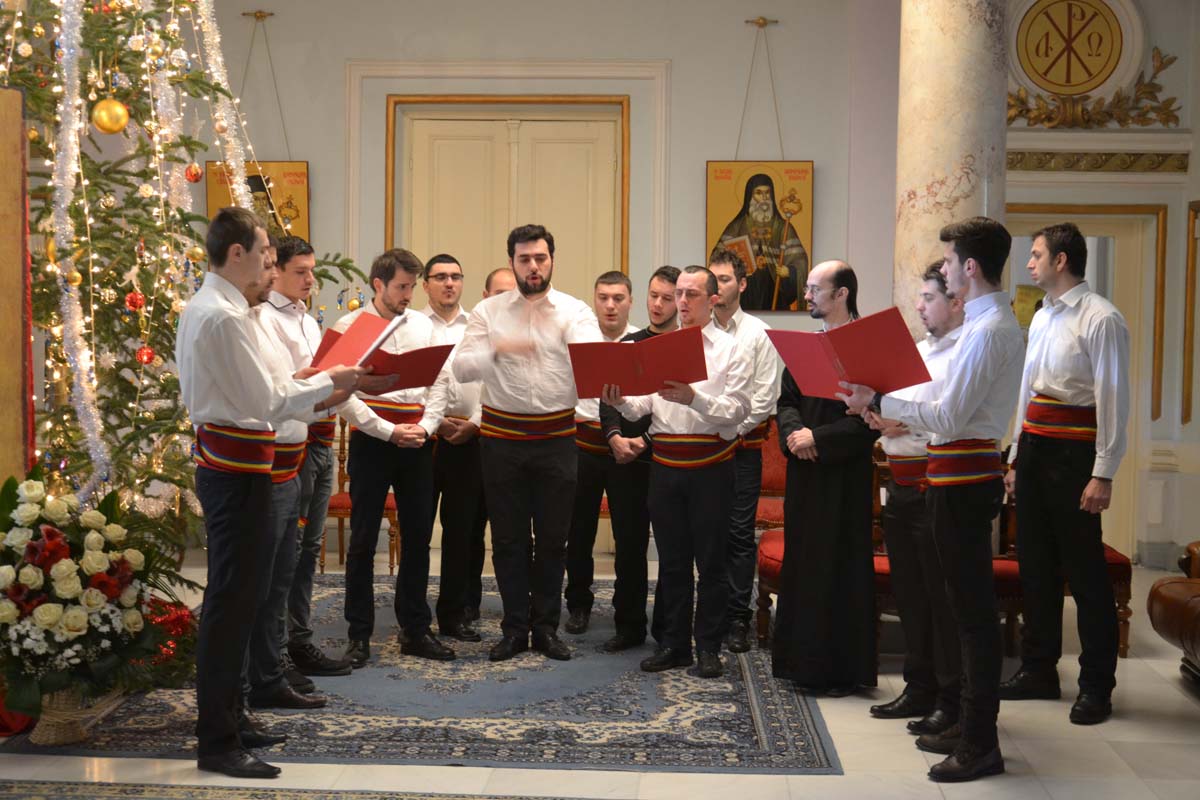 Colindători la Reşedinţa Mitropolitană - Grupul Byzantion
