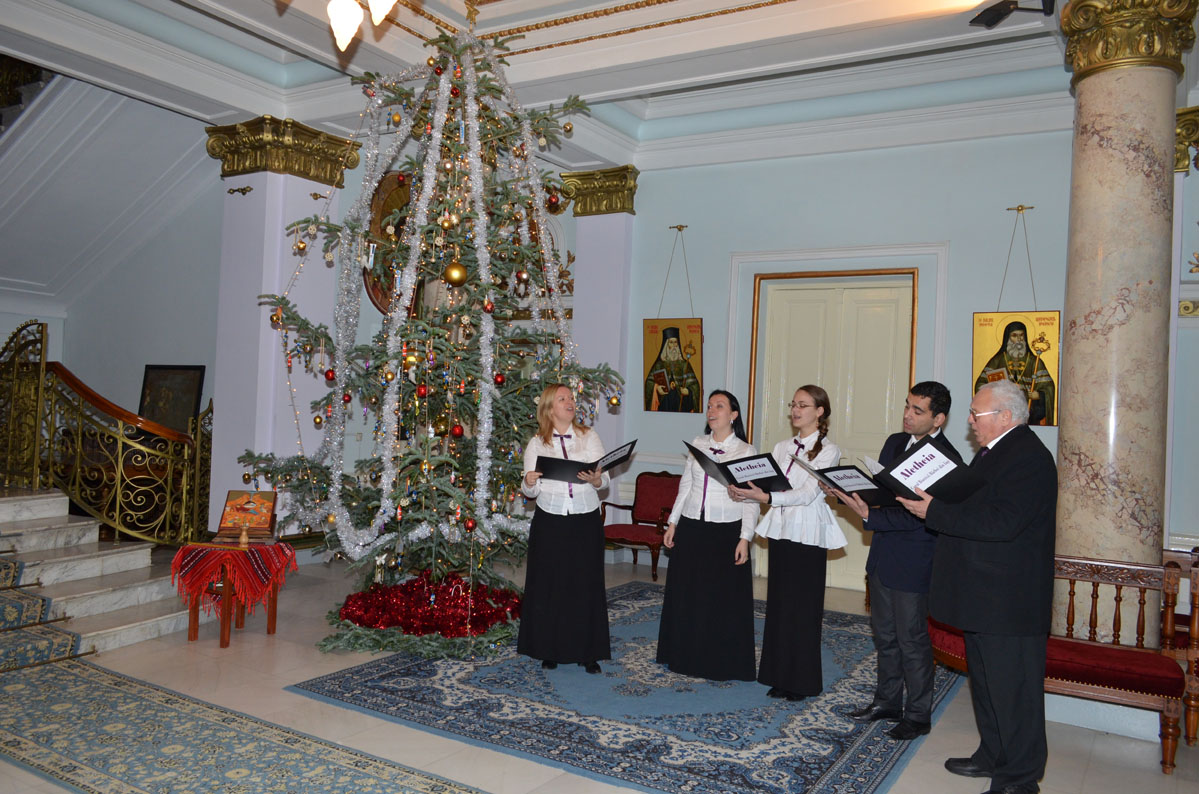 Colindători la Reşedinţa Mitropolitană - Cvintet Universitatea de arte George Enescu