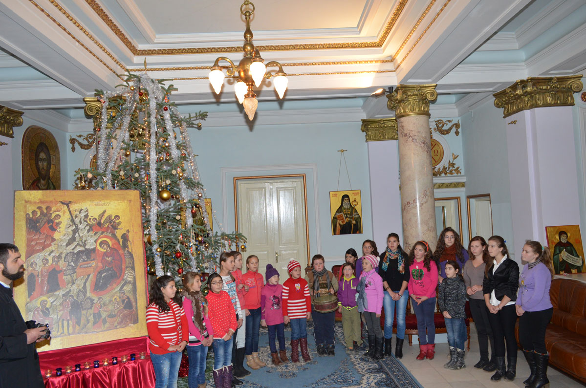 Colindători la Reşedinţa Mitropolitană - Parohia Bacu și Cioca Boca