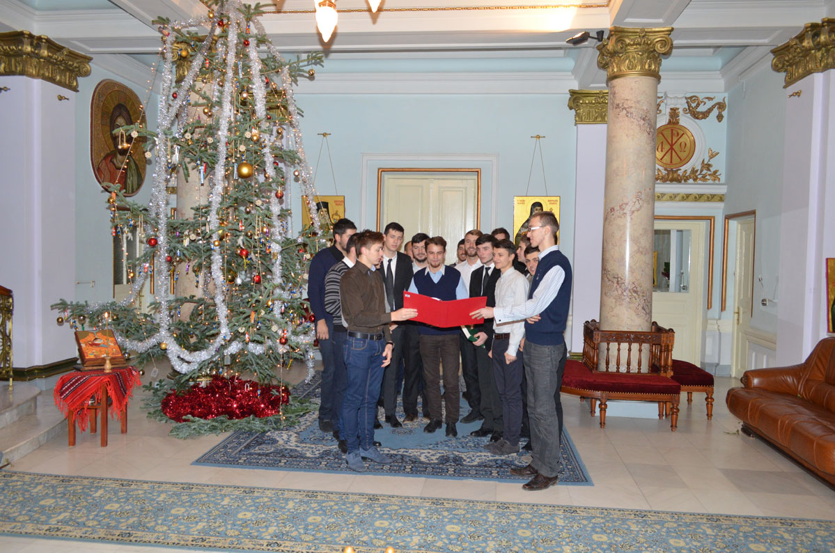 Colindători la Reşedinţa Mitropolitană - Grupul Psaltic Trisaghion