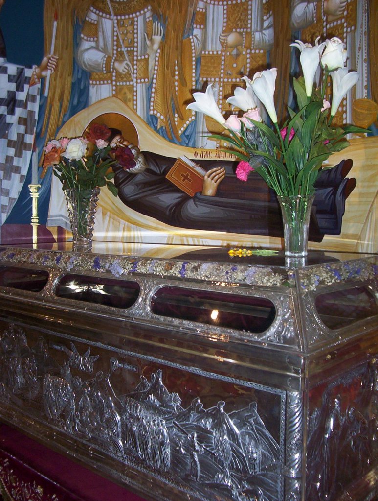 Moaștele Sfântului Cuvios Antonie cel Nou de la Veria
