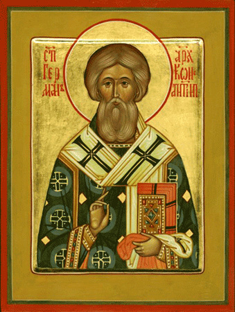 Sfântul Ierarh Gherman, Patriarhul Constantinopolului