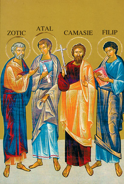 Sfinții Mucenici: Zotic, Atal, Camasie și Filip de la Niculițel