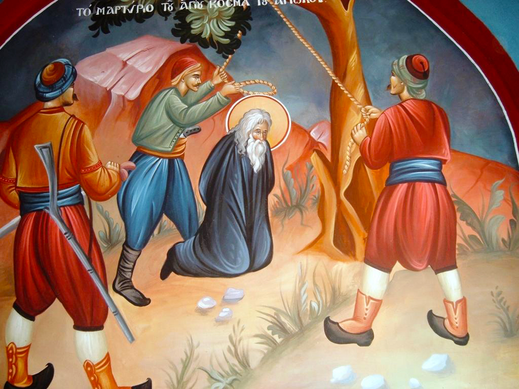Martiriul Sfântului Sfinţit Cosma Etolianul