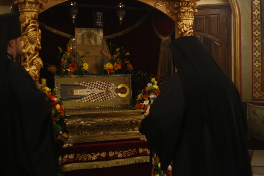 Părticele din moaştele Sfântului Grigorie Taumaturgul se găsesc în biserica închinată acestuia, din oraşul Moscova, Rusia Moaştele Sfântului Ierarh Grigorie Taumaturgul, Episcopul Neocezareii Pontului