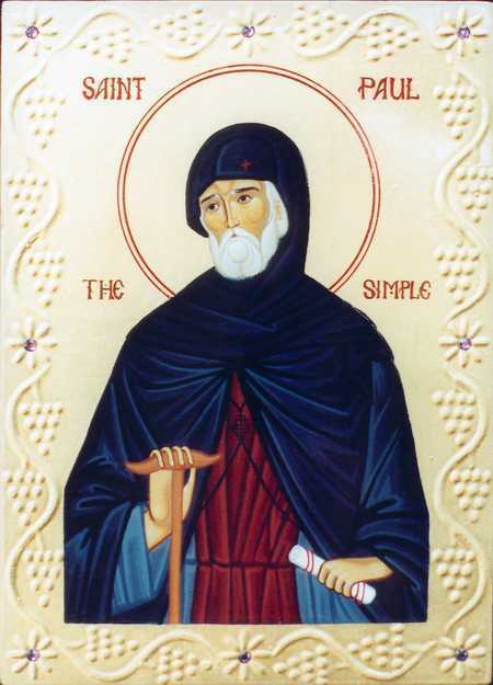 Sfântul Cuvios Pavel cel Simplu Sfântul Cuvios Pavel cel Simplu