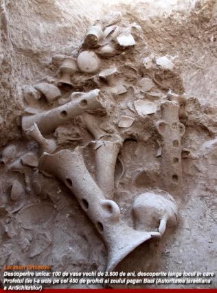100 de vase vechi de 3.500 de ani, folosite pentru ceremonii păgâne, descoperite intacte în Israel