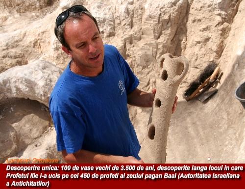 100 de vase vechi de 3.500 de ani, folosite pentru ceremonii păgâne, descoperite intacte în Israel