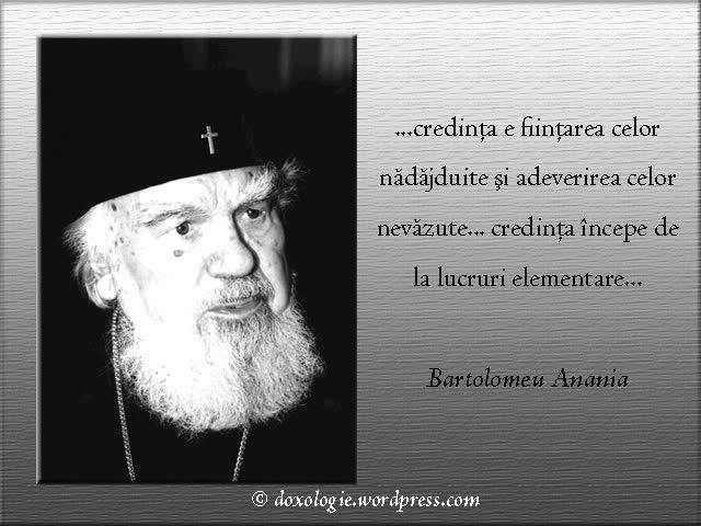 (Audio) Înaltpreasfințitul Bartolomeu Anania – Definiția credinței