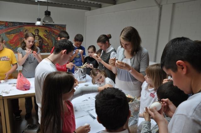 Activităţi în cadrul şcolii parohiale pentru copii în Parohia Sf. Nectarie – Coslada, Spania