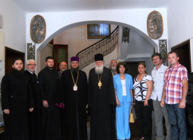 Delegaţie bulgară la sediul Episcopiei Giurgiului