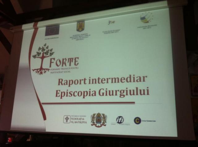 Ieri a avut loc prezentarea raportului intermediar de evaluare organizaţională şi a serviciilor sociale din Episcopia Giurgiului