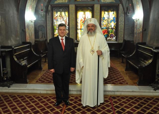 Preşedintele Republicii Macedonia, în vizită la Patriarhia Română