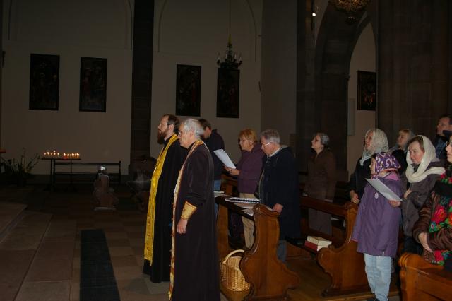 Slujbă inter-ortodoxă la moaştele Sfântului Amand, primul episcop de Strasburg