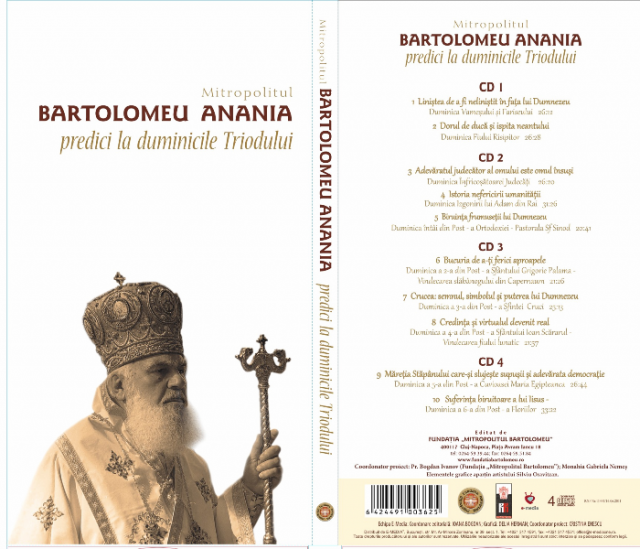 A apărut primul album audio cu predicile Mitropolitului Bartolomeu