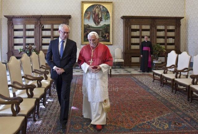 Papa Benedict s-a întâlnit cu Preşedintele Consiliului Europei