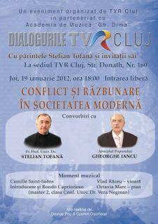 Conflictul si răzbunarea în societatea modernă vor fi dezbătute la Dialogurile TVR Cluj