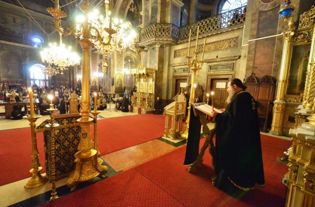 Slujba deniilor la Catedrala mitropolitană din Iaşi