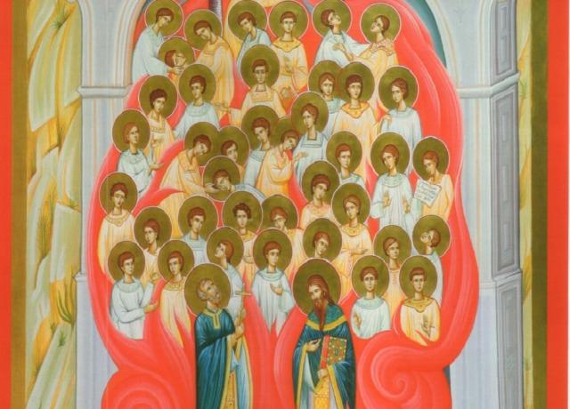 Canonizarea Sfinţilor 40 de copii şi 2 preoţi arşi de vii în Muntenegru