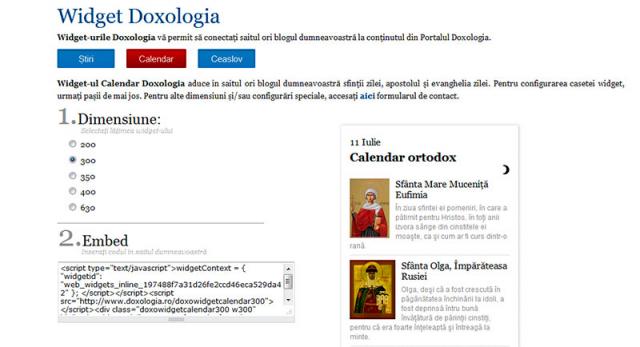 2 widget-uri noi în Portalul Doxologia