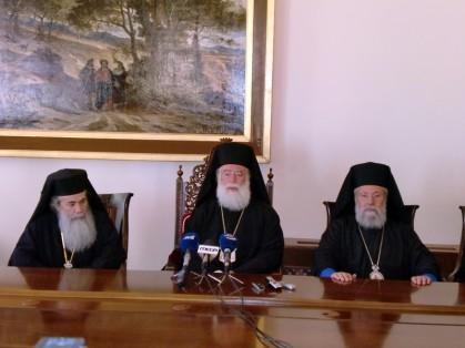 Conferinţa de presă a Întâistătătorilor Bisericilor Ortodoxe din Orientul Mijlociu