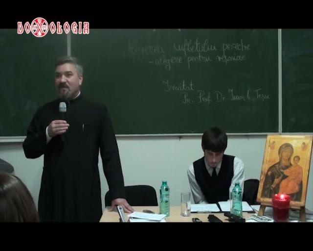 (Video) Diac. Dr. Sorin Mihalache – Alegerea sufletului pereche – alegere pentru veşnicie (2)